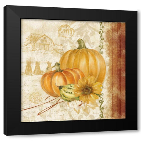 Harvest Time II Black Modern Wood Framed Art Print by Gladding, Pamela
