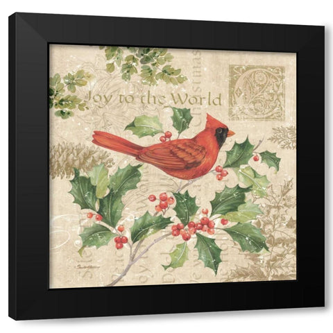 Christmas Trail I Black Modern Wood Framed Art Print with Double Matting by Gladding, Pamela