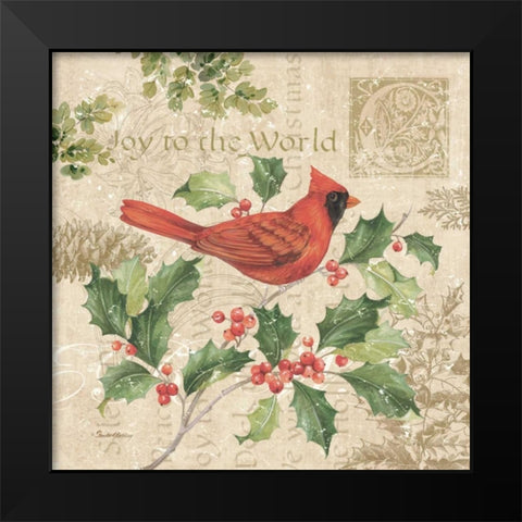 Christmas Trail I Black Modern Wood Framed Art Print by Gladding, Pamela