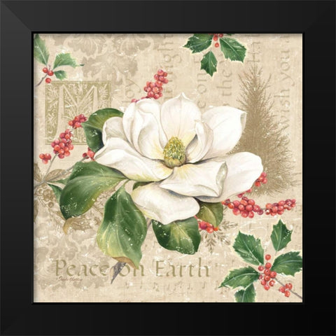 Christmas Trail II Black Modern Wood Framed Art Print by Gladding, Pamela