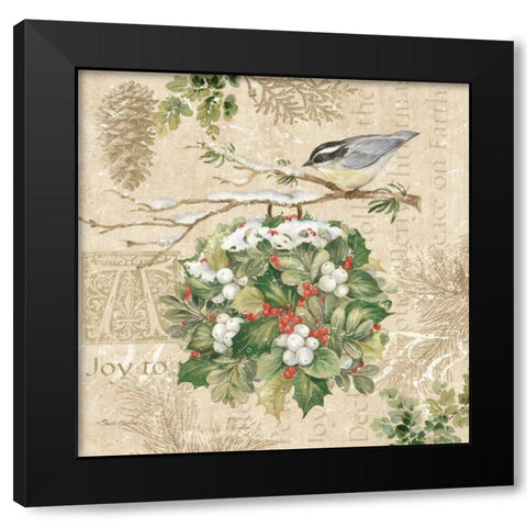 Christmas Trail III Black Modern Wood Framed Art Print by Gladding, Pamela