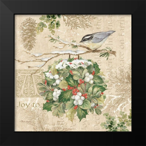 Christmas Trail III Black Modern Wood Framed Art Print by Gladding, Pamela