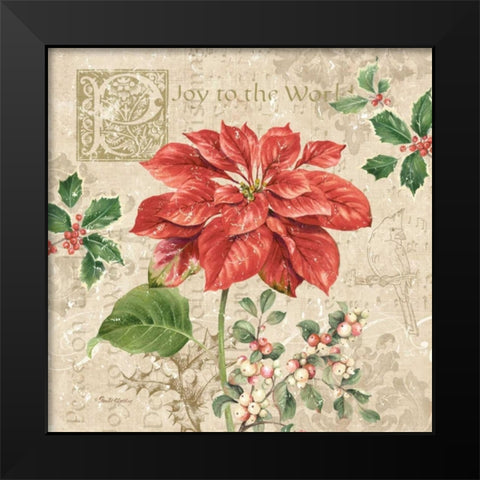 Christmas Trail IV Black Modern Wood Framed Art Print by Gladding, Pamela