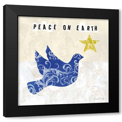 Winter Sentiments II Black Modern Wood Framed Art Print with Double Matting by Dundon, Caitlin