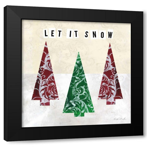 Winter Sentiments III Black Modern Wood Framed Art Print with Double Matting by Dundon, Caitlin