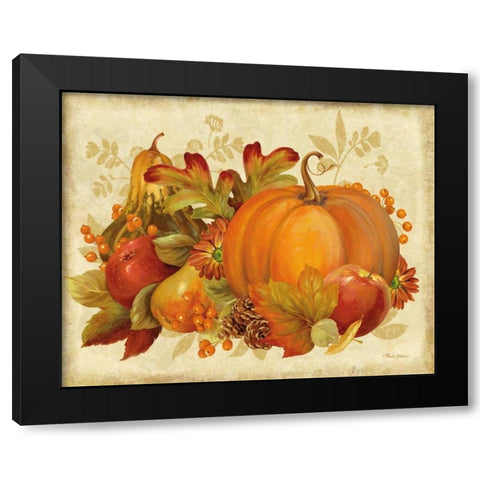 Harvest Bounty Rectangle Black Modern Wood Framed Art Print with Double Matting by Gladding, Pamela