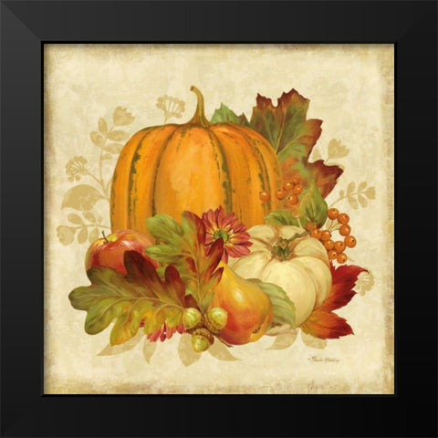 Harvest Bounty I Black Modern Wood Framed Art Print by Gladding, Pamela