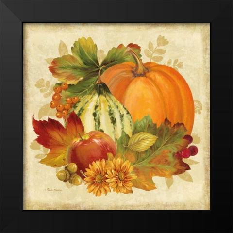 Harvest Bounty II Black Modern Wood Framed Art Print by Gladding, Pamela