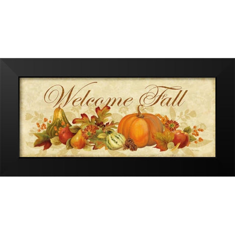 Harvest Bounty Panel Black Modern Wood Framed Art Print by Gladding, Pamela