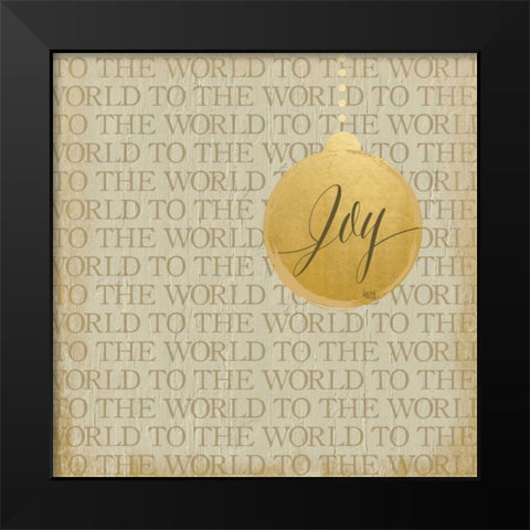 Christmas Ornaments II Black Modern Wood Framed Art Print by hartworks