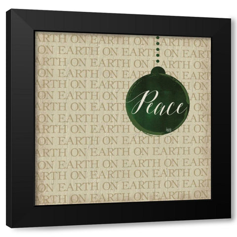 Christmas Ornaments III Black Modern Wood Framed Art Print by hartworks