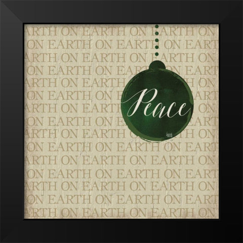 Christmas Ornaments III Black Modern Wood Framed Art Print by hartworks