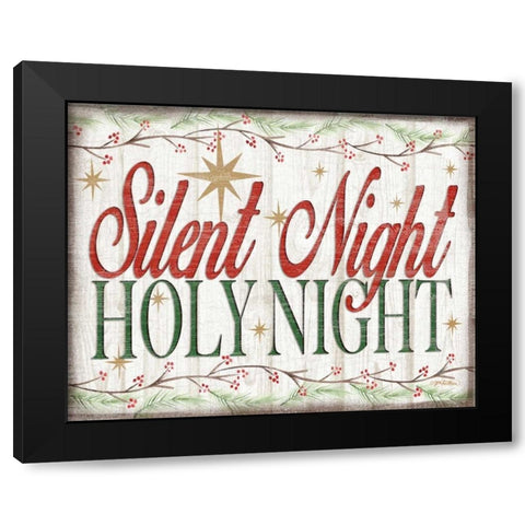 Adore Him Holy Night II Black Modern Wood Framed Art Print with Double Matting by Killeen, Jen