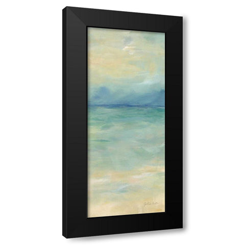 Ocean Reflections Panel II Black Modern Wood Framed Art Print with Double Matting by Coulter, Cynthia