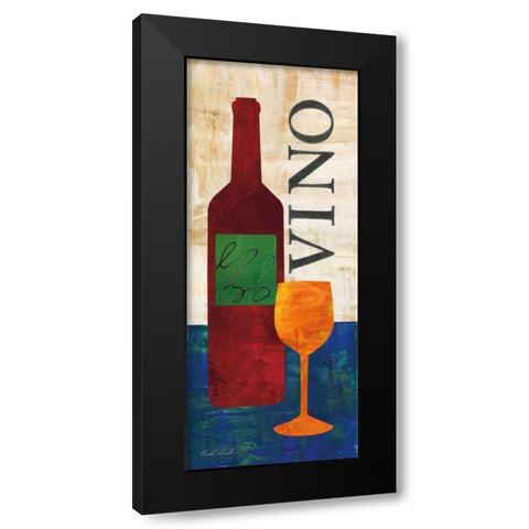 Wine and Vino I Black Modern Wood Framed Art Print with Double Matting by Dundon, Caitlin