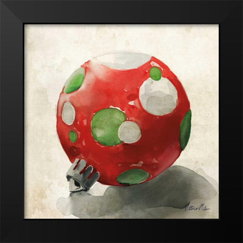 Ornament Trio I Black Modern Wood Framed Art Print by Milan, Vittorio