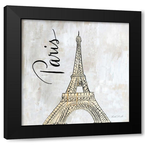 Around the World I Black Modern Wood Framed Art Print with Double Matting by Dundon, Caitlin