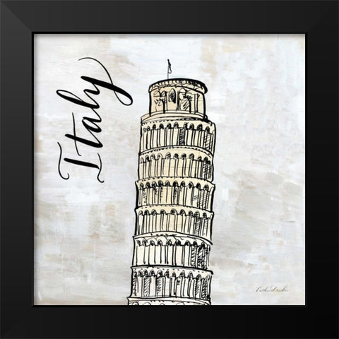 Around the World II Black Modern Wood Framed Art Print by Dundon, Caitlin