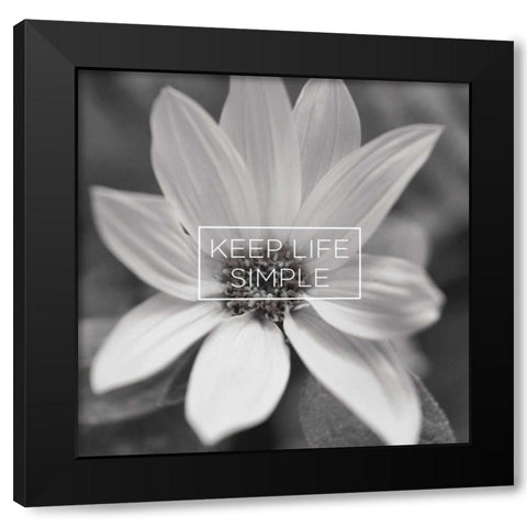 Say it in Black and White II Black Modern Wood Framed Art Print by Romita, Denise