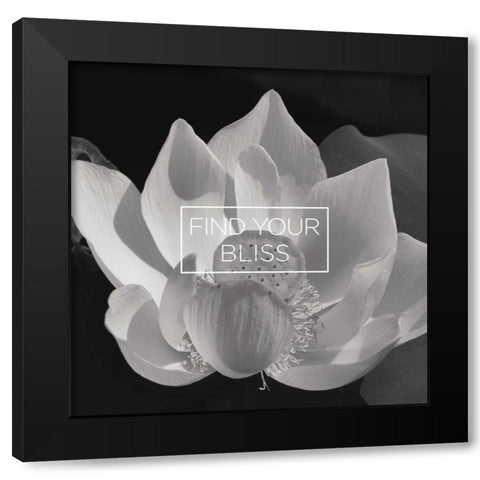 Say it in Black and White III Black Modern Wood Framed Art Print by Romita, Denise