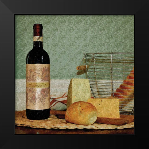 Country Wine I Black Modern Wood Framed Art Print by Romita, Denise