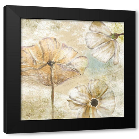 Poppy Passion Neutral I Black Modern Wood Framed Art Print with Double Matting by Lyon, Rebecca