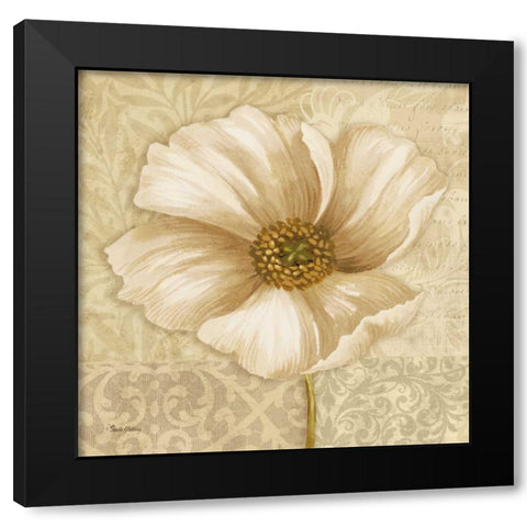 Soft Bloom II Black Modern Wood Framed Art Print with Double Matting by Gladding, Pamela