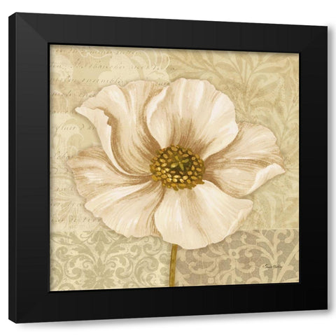 Soft Bloom I Black Modern Wood Framed Art Print with Double Matting by Gladding, Pamela