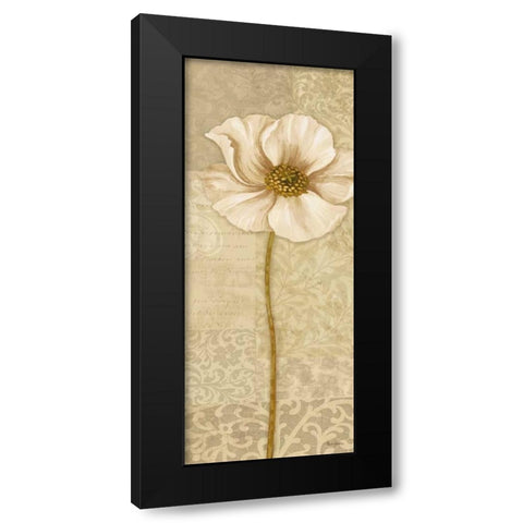 Soft Bloom Panel I Black Modern Wood Framed Art Print by Gladding, Pamela