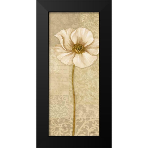 Soft Bloom Panel I Black Modern Wood Framed Art Print by Gladding, Pamela