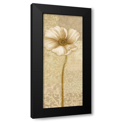 Soft Bloom Panel II Black Modern Wood Framed Art Print by Gladding, Pamela