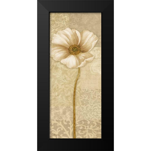 Soft Bloom Panel II Black Modern Wood Framed Art Print by Gladding, Pamela