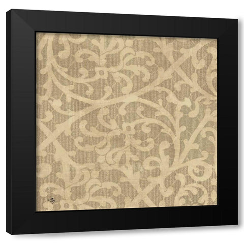 Neutral Pattern I Black Modern Wood Framed Art Print with Double Matting by Gladding, Pamela
