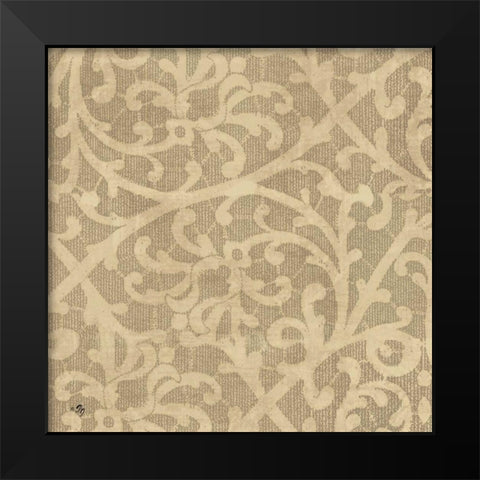Neutral Pattern I Black Modern Wood Framed Art Print by Gladding, Pamela