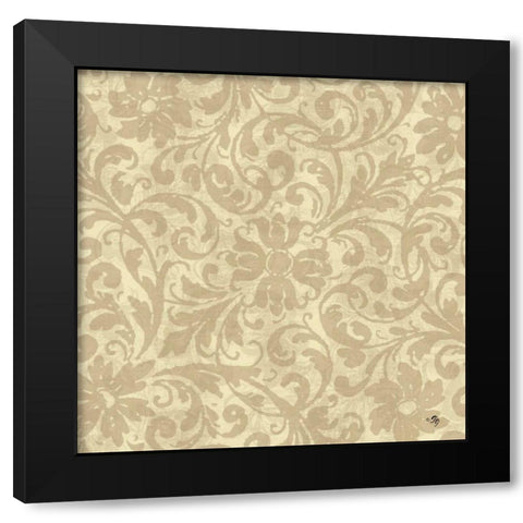 Neutral Pattern II Black Modern Wood Framed Art Print with Double Matting by Gladding, Pamela