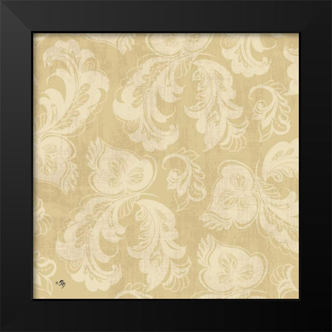 Neutral Pattern III Black Modern Wood Framed Art Print by Gladding, Pamela