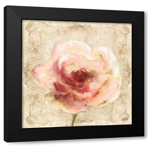 Lace Garden II Black Modern Wood Framed Art Print with Double Matting by Tre Sorelle Studios