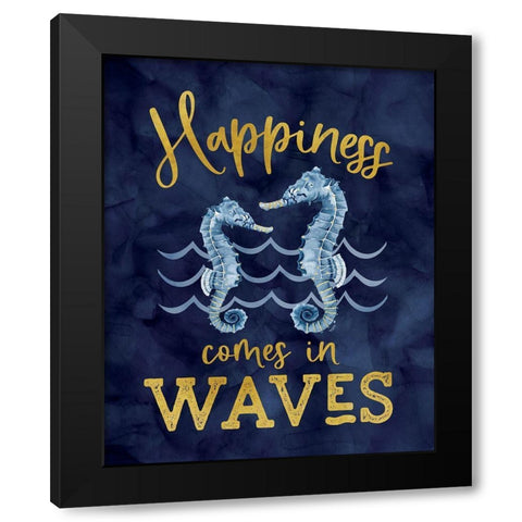 Deep  Blue Sea XI on Navy Black Modern Wood Framed Art Print with Double Matting by Reed, Tara