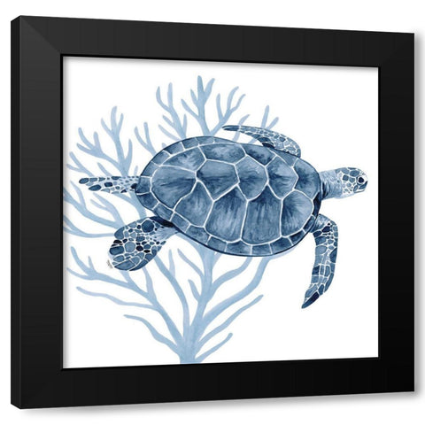 Deep  Blue Sea XVII Black Modern Wood Framed Art Print with Double Matting by Reed, Tara