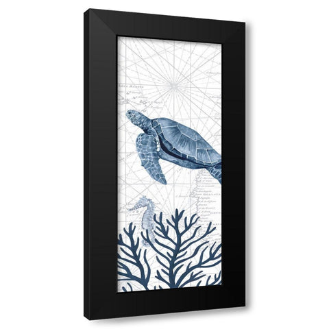 Deep  Blue Sea XIXa Black Modern Wood Framed Art Print with Double Matting by Reed, Tara