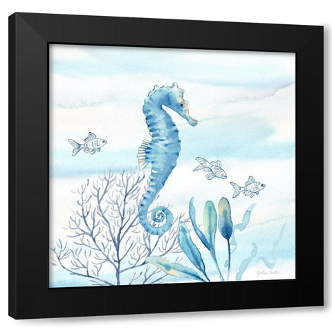 Great Blue Sea II Black Modern Wood Framed Art Print by Coulter, Cynthia