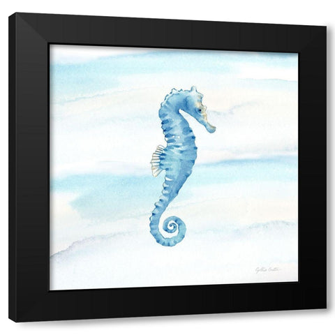 Great Blue Sea VIII Black Modern Wood Framed Art Print with Double Matting by Coulter, Cynthia