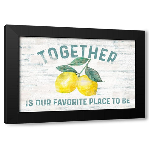 Happy  Thoughts I on White Black Modern Wood Framed Art Print by Reed, Tara