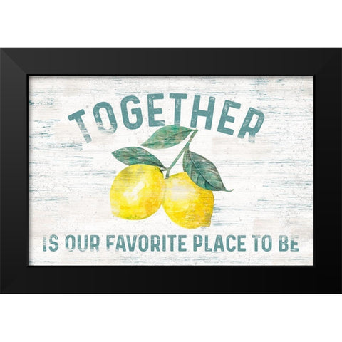 Happy  Thoughts I on White Black Modern Wood Framed Art Print by Reed, Tara