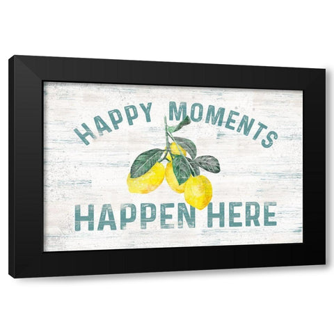 Happy  Thoughts III on White Black Modern Wood Framed Art Print with Double Matting by Reed, Tara
