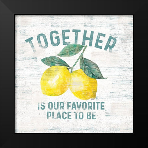 Happy  Thoughts V on White Black Modern Wood Framed Art Print by Reed, Tara