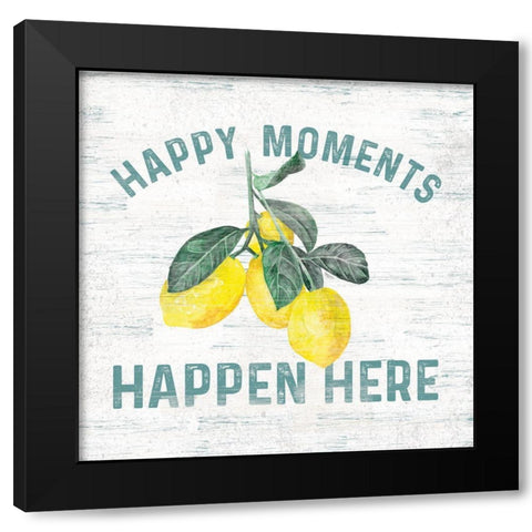 Happy  Thoughts VII on White Black Modern Wood Framed Art Print with Double Matting by Reed, Tara