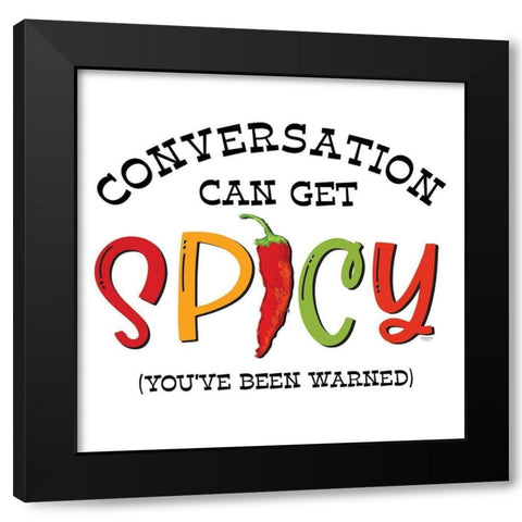 Hot And Spicy IV Black Modern Wood Framed Art Print with Double Matting by Reed, Tara