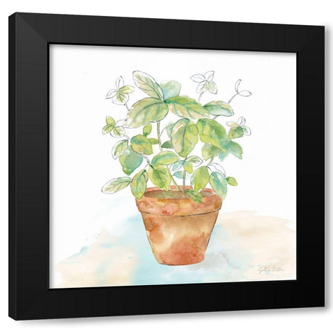 Let it Grow VI Black Modern Wood Framed Art Print with Double Matting by Coulter, Cynthia
