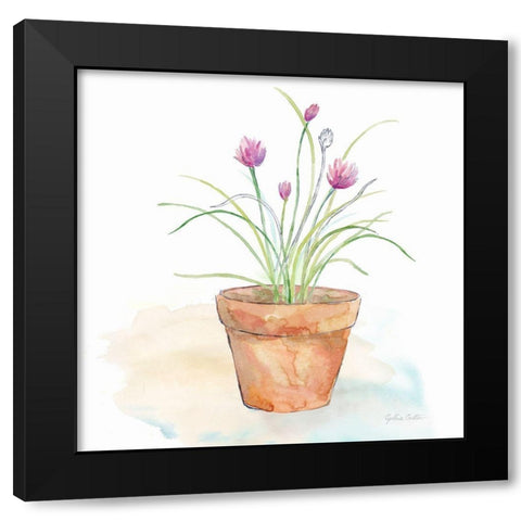 Let it Grow VII Black Modern Wood Framed Art Print by Coulter, Cynthia